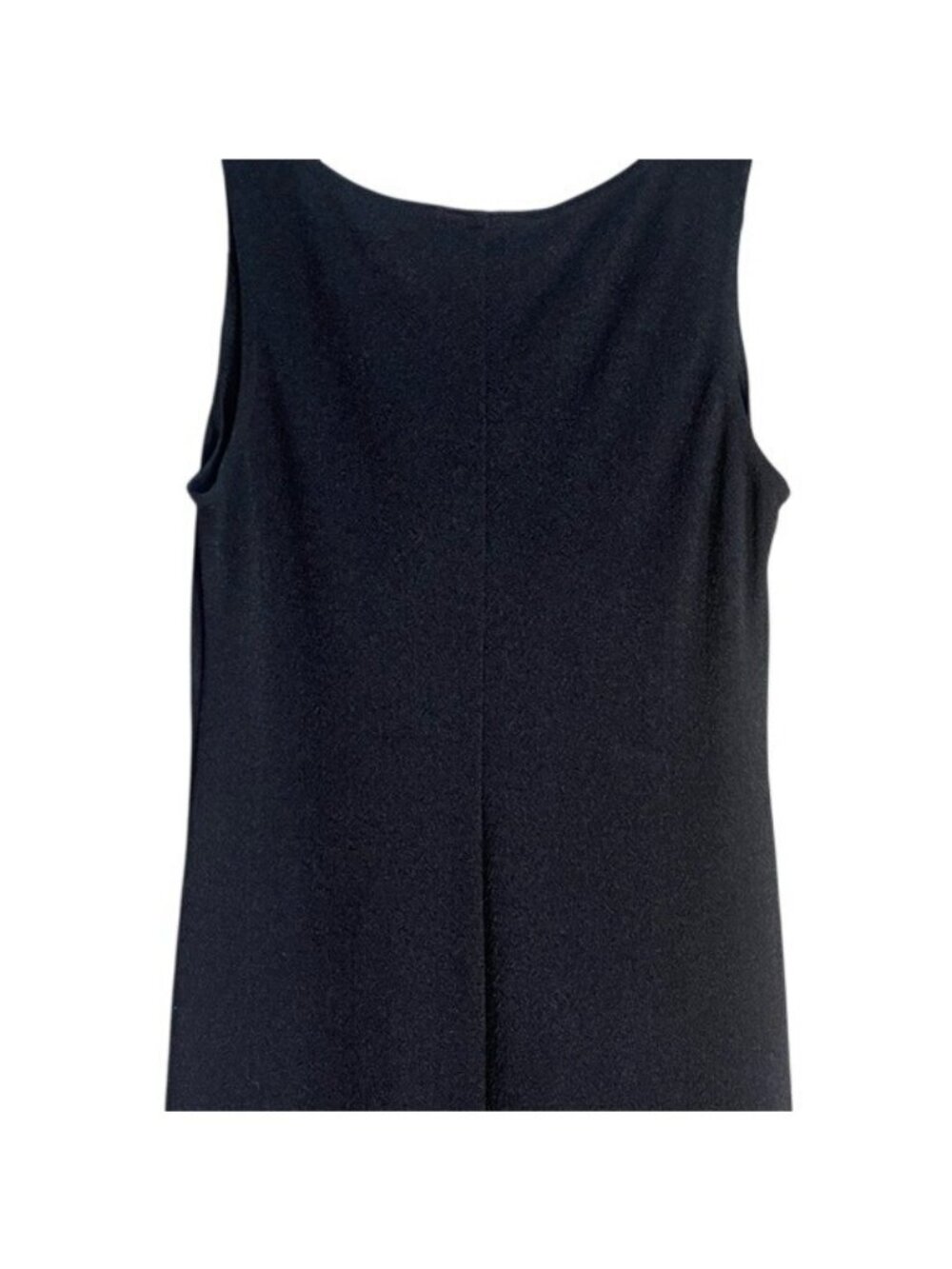Vintage Robbie Bee Black Sleeveless V-Neckline Casual Evening Dress Size 8 P - Picture 10 of 16